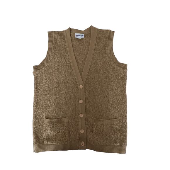 Vintage National NWOT Women's knit Sweater Vest Size Medium - Picture 1 of 5